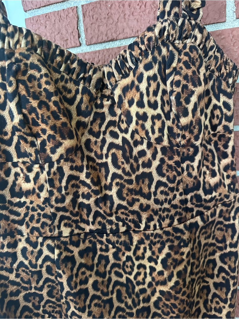 Zara Leopard Print Bustier Mini Dress | Size M | | Like New - Picture 9 of 9